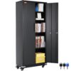 VEVOR 190 cm Metal Storage Cabinet with Wheels