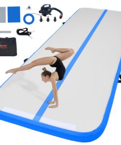 VEVOR 3m (10ft) Inflatable Air Track Gymnastics Tumbling Mat with 600W Electric Pump