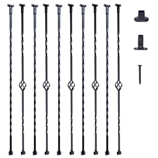 VEVOR 10 Pack Galvanized Steel Staircase Balusters