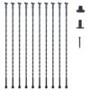 VEVOR Decorative Spiral Staircase Metal Balusters