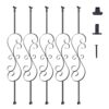 VEVOR Decorative Spiral Staircase Metal Balusters 5 Pack