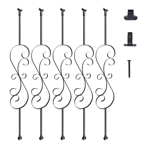VEVOR Decorative Spiral Staircase Metal Balusters 5 Pack