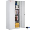 VEVOR Steel Locking Metal Storage Cabinet with 4 Adjustable Shelves