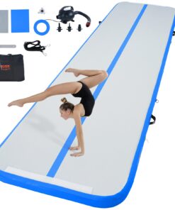 VEVOR 4m (13ft) Inflatable Air Track Gymnastics Training Mat with 600W Pump