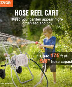 Holds 53 m (175 ft) of 16 mm (5/8'') Hose