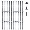 VEVOR Decorative Staircase Metal Balusters 44 112 cm x 12 127 cm Galvanized Steel