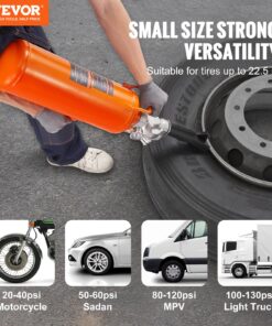 120 PSI Portable Air Tire Inflator for Vehicles up to 22.5 Inches