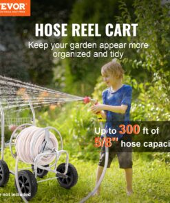 Holds Up to 91m (300 ft) of 5/8’’ Hose