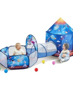 VEVOR 3-in-1 Kids Play Tent and Tunnel Set