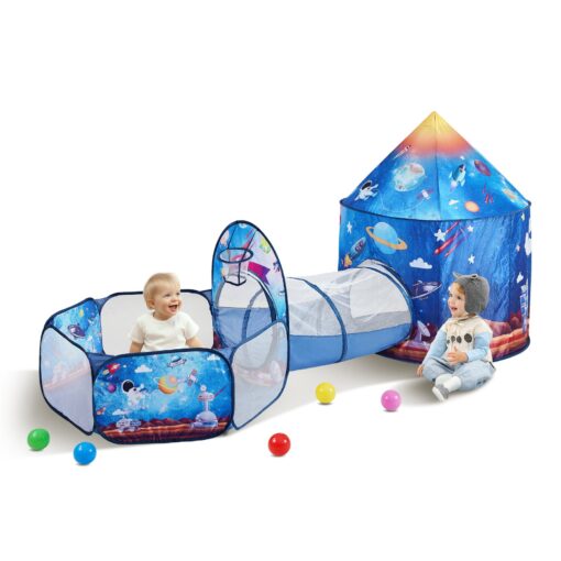 VEVOR 3 in 1 Kids Play Tent and Tunnel Set