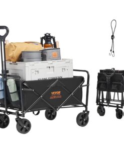 VEVOR Heavy-Duty Collapsible Folding Wagon Cart