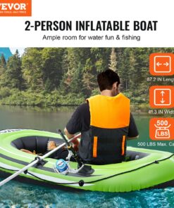 Durable PVC Raft with 116 cm (45.6 in) Aluminum Oars
