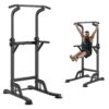 VEVOR Power Tower Dip Station   Adjustable Multi Function Workout Equipment