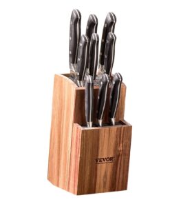 VEVOR Universal Acacia Wood Knife Holder