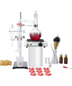 VEVOR 500ml Essential Oil Distillation Kit with 1000W Heating Plate
