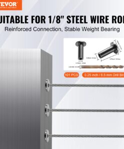 Marine Grade DIY Balustrade Kit with Free 6.5mm (0.25") Drill Bit