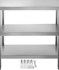 VEVOR Stainless Steel Outdoor Food Prep Table