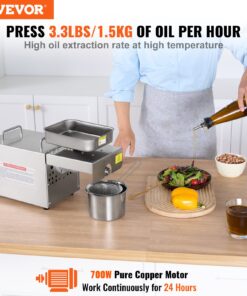 Stainless Steel Oil Extractor with 140°C / 284°F Temperature Control