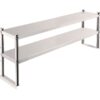 VEVOR Durable Stainless Steel Double Overshelf 91 cm x 305 cm