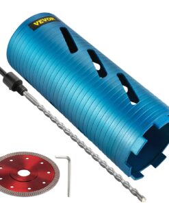 VEVOR 4.25"/108 mm Diamond Dry Core Drill Bit with 5/8"-11 Shank and Pilot Bit