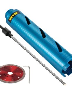 VEVOR 2.5" (63.5mm) Diamond Core Drill Bit Set with Pilot Bit & 4.5" Blade