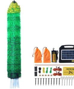 VEVOR Electric Fence Netting with Solar Charger