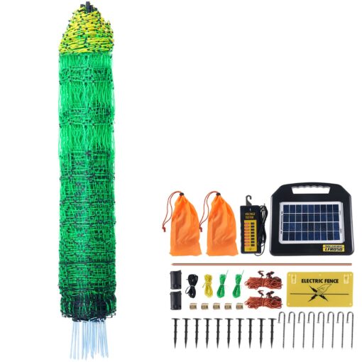 VEVOR Electric Fence Netting with Solar Charger