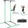 VEVOR Adjustable Power Tower Dip Station   Multi Function Home Gym Equipment with 2 Height Levels 120 cm  201 cm
