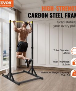 8-Level Height Adjustable Pull Up Bar Stand
