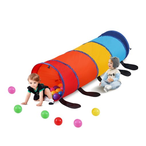 VEVOR Colorful Caterpillar Kids Play Tunnel Tent 450mm 177 Diameter