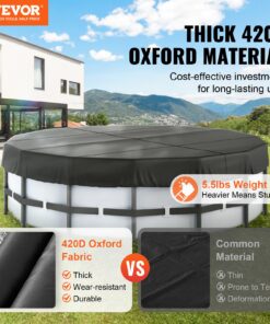 Solar Heating and Safety Cover for Above Ground Pools