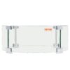 VEVOR 171 435 mm Round Glass Fire Pit Wind Guard