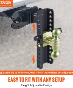 25.4 cm Drop & 21.6 cm Rise