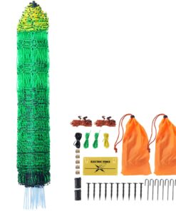 VEVOR Electric Fence Netting Kit with Posts & Stakes