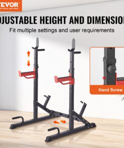Multi-Functional Barbell Rack with Weight Plate Storage