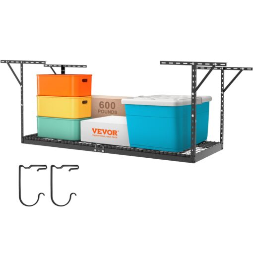 VEVOR Adjustable Heavy Duty Steel Overhead Garage Storage Rack