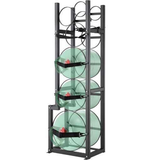 VEVOR Durable Carbon Steel Refrigerant Cylinder Tank Rack