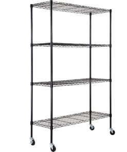 VEVOR Heavy Duty Metal Storage Shelving Unit with Wheels