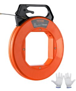 VEVOR 38m (125ft) Flexible PET Fish Tape Wire Puller with 5mm (3/16in) Diameter