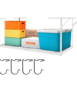 VEVOR Heavy Duty Adjustable Overhead Garage Storage Rack