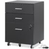 VEVOR 3 Drawer Wood Filing Cabinet with Lock