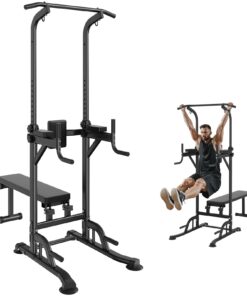 VEVOR Multi-Function Power Tower with Adjustable Bench