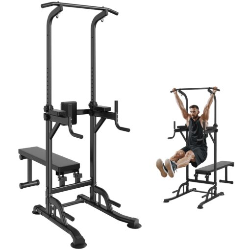 VEVOR Multi Function Power Tower with Adjustable Bench