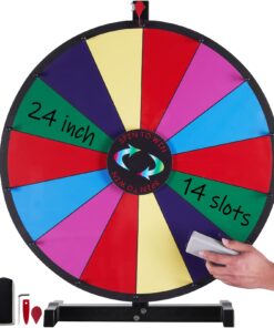 VEVOR 61 cm (24 inch) Tabletop Spinning Prize Wheel