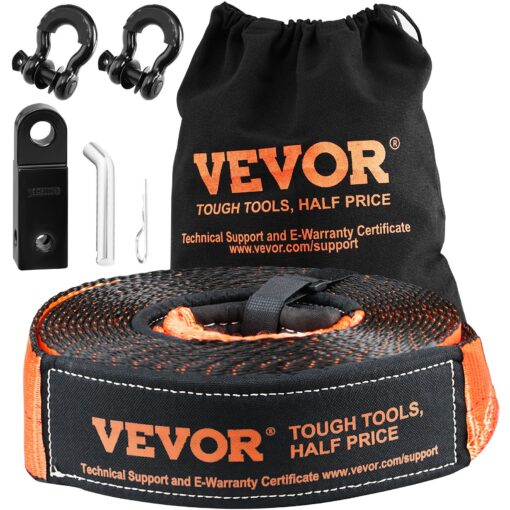 VEVOR Heavy Duty Off Road Recovery Kit with 762 cm x 914 m 3 x 30 ft 30