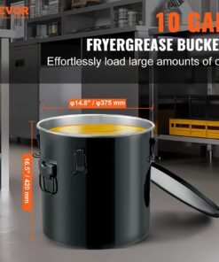 High Capacity Grease Bucket for Hot Oil Filtering