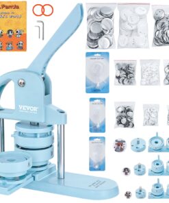 VEVOR 3-in-1 Button Maker Machine with Panda Magic Book
