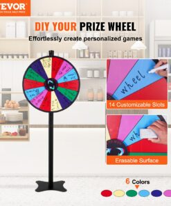 Customizable Dry Erase Roulette with Stand