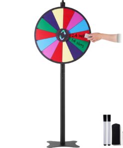 VEVOR 61 cm (24 inch) Spinning Prize Wheel with 14 Slots