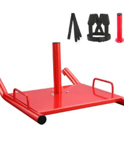 VEVOR Steel Weight Training Pull Sled with 2 Inch (5 cm) Support Bars